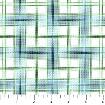 Woodland Woolies Flannel - Plaid 1 White Multi