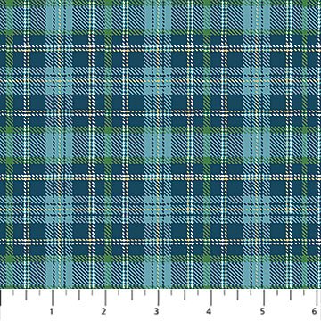 Woodland Woolies Flannel - Plaid 2 Blue Multi