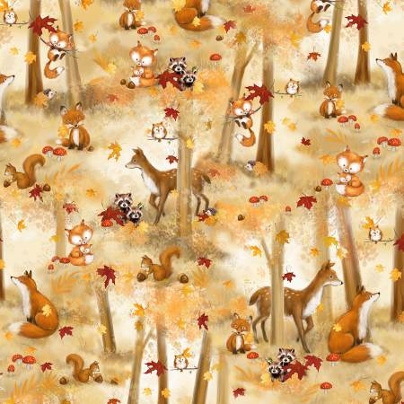 Fall Friends - Fall Forest Scenic