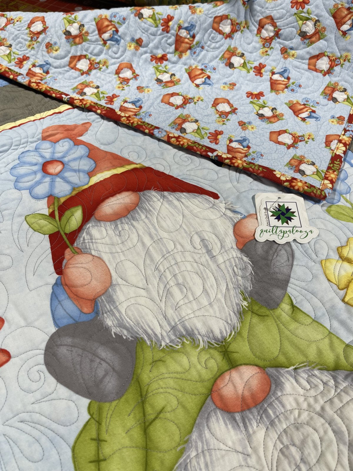 Garden Gnome Finished Quilt