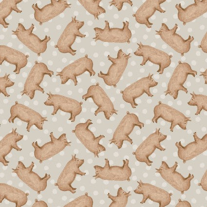A Beautiful Day - Beige Tossed Pigs