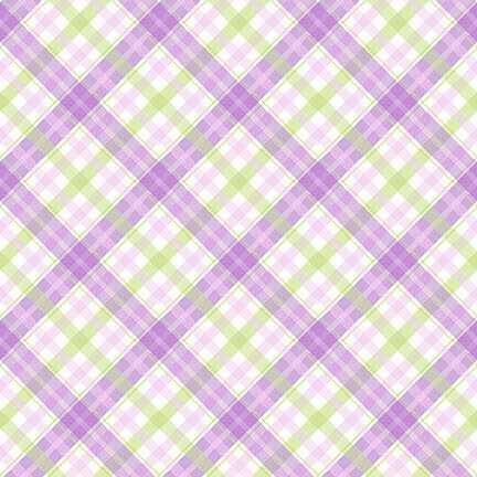 Happy Spring - Diag Plaid