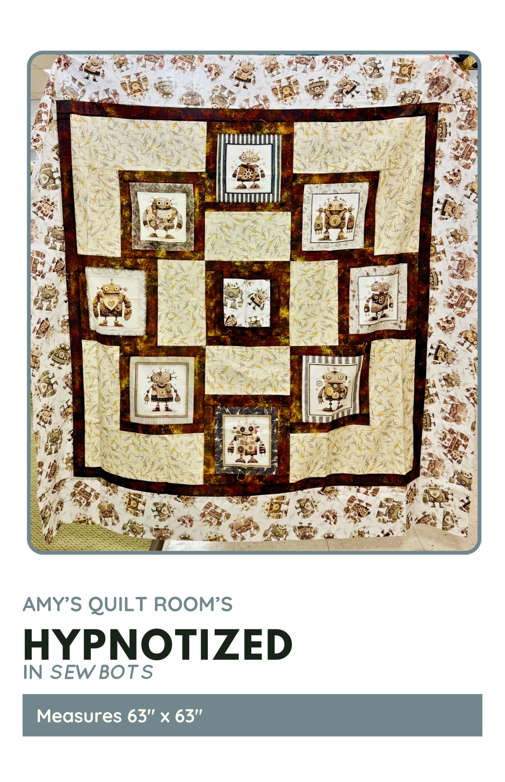 Hypnotized Sewbots Quilt Kit