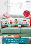 Candy Cane Lane Bench Pillow - Embroidery Version