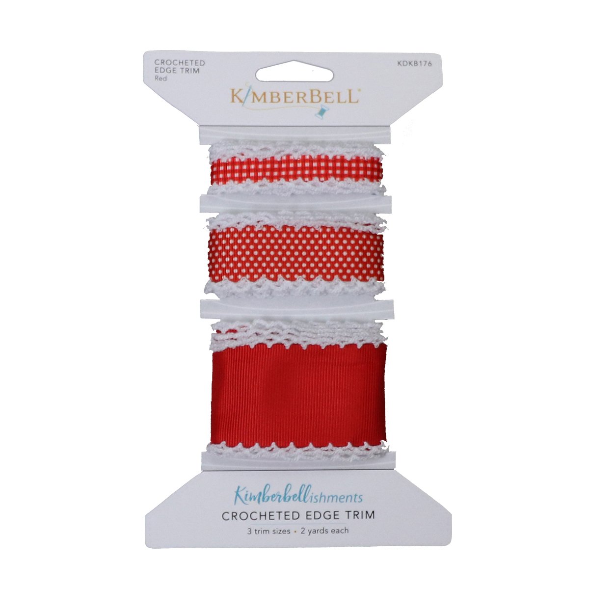 Kimberbell Crocheted Trim Red