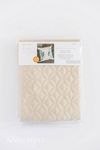 Quilted Pillow Cover Blank 19in x 19in- Sand
