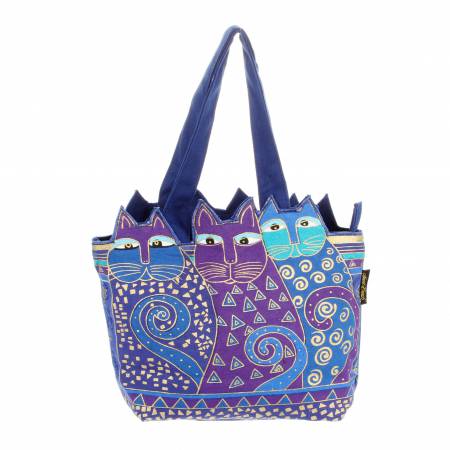 Medium Tote Tres Gatos Indigo Cats