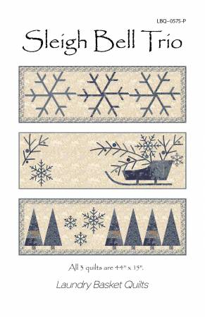 Sleigh Bell Trio Pattern by Laundry Basket Quilts