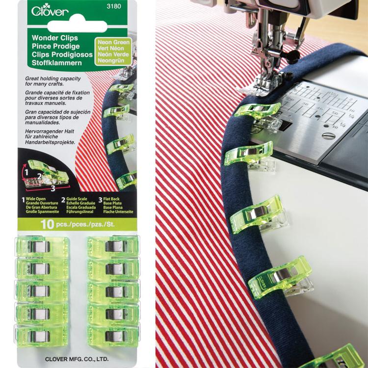 Wonder Clips Green 10pc