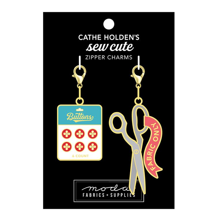 Scissor Zipper Pulls 2ct