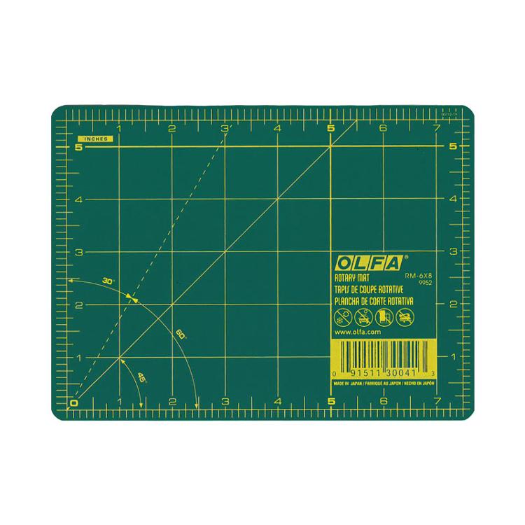 Rotary Mat Green 6"x8" - 9952 Olfa#1-RM-6x8