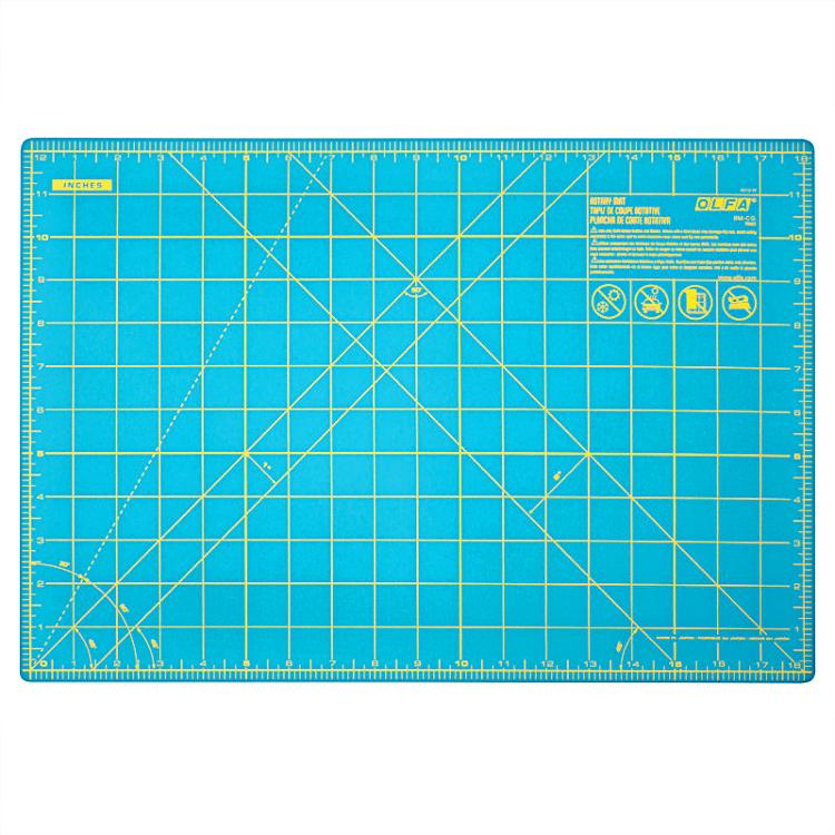 Rotary Mat 12"x18" Aqua 1132644 Olfa#1