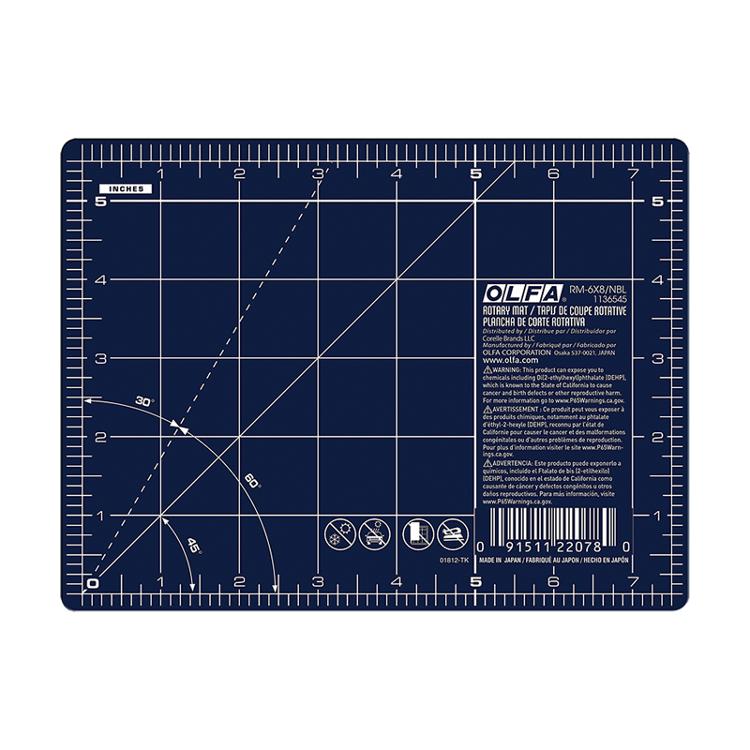 Rotary Mat Double Side 6x8 Navy 1136545 Olfa#1