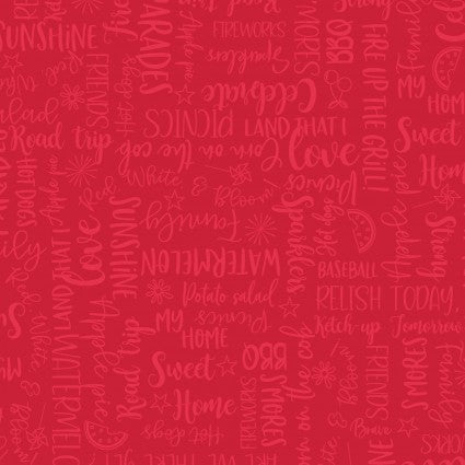 Red, White & Bloom Summer Sayings