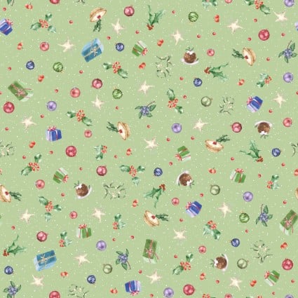One Snowy Day - Small Green Toss