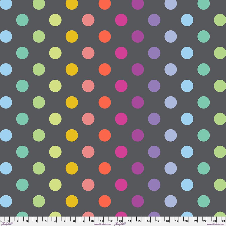 Disco Poms - Shadow || Graywork & True Colors Minky