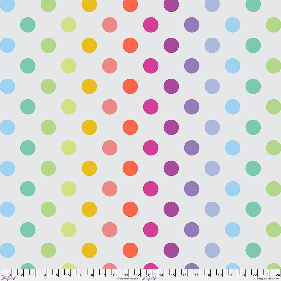 Disco Poms - Fog || Graywork & True Colors Minky