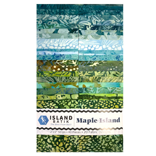 Maple Island 2-1/2" Strip Pack - Batik Fabric - Island Batik