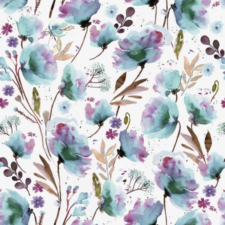 Tranquil Breeze - Blue Wild Poppies