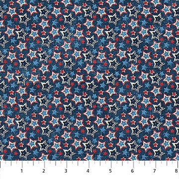 American Heartland - Navy Multi Multi Star Toss