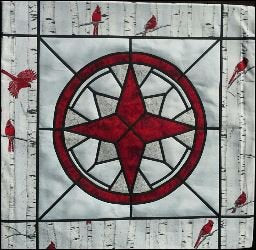 Northern Star Stained Glass Quilt Pattern