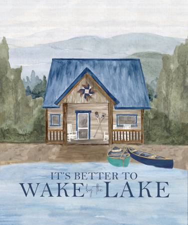 Wake at the Lake - Digitally Printed 36in x 43in Panel