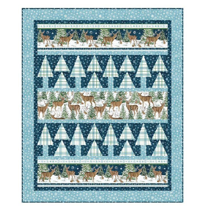 Winter Woodland Friends Pattern featuring Woodland Woolies Flannel