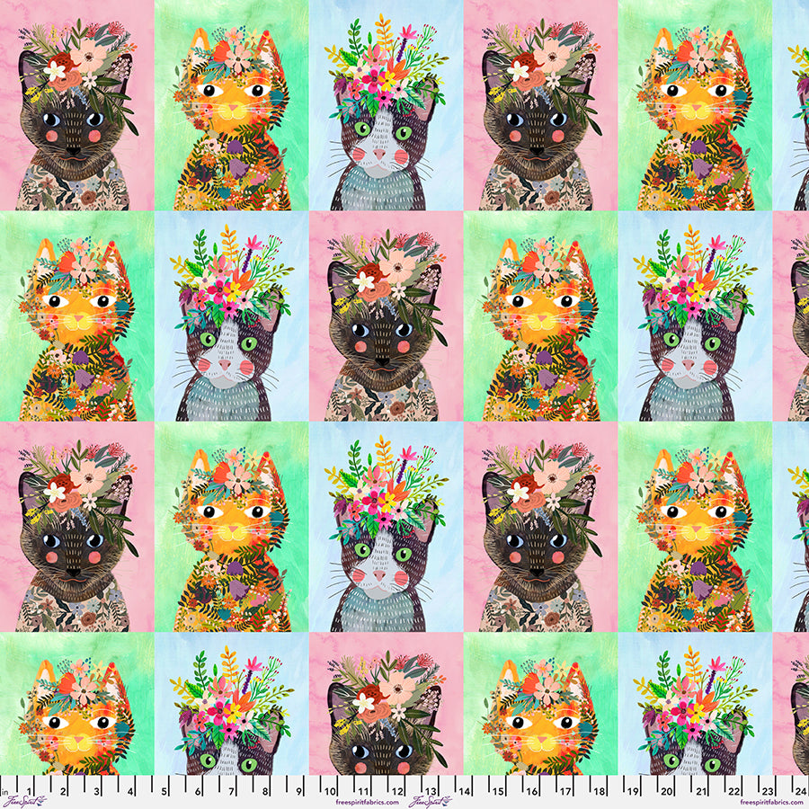 Floral Pets - More Floral Kitties Multi