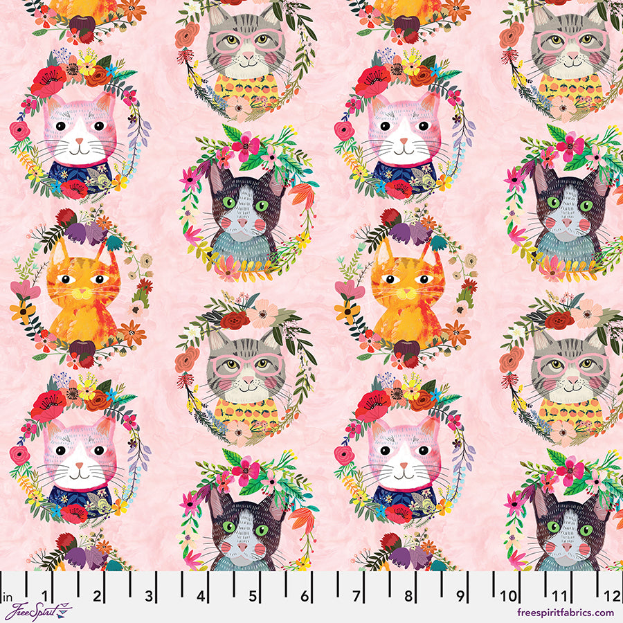 Floral Pets - Kitty Wreaths Pink