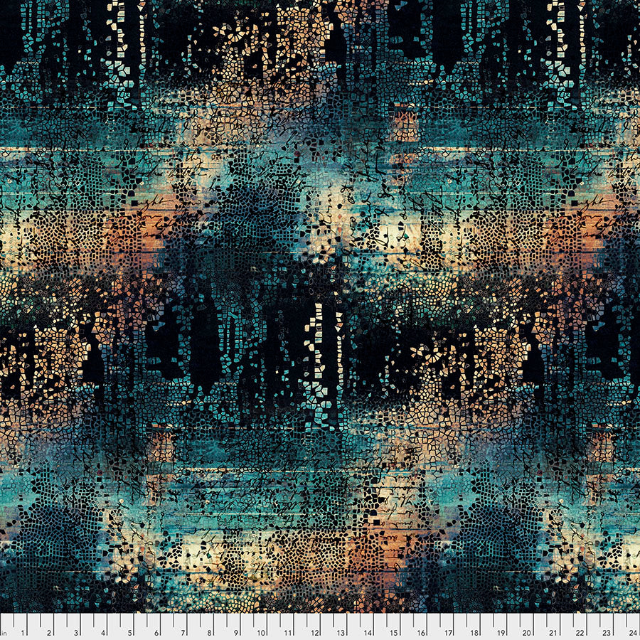 Fractured Mosaic - Indigo - Abandoned by Tim Holtz