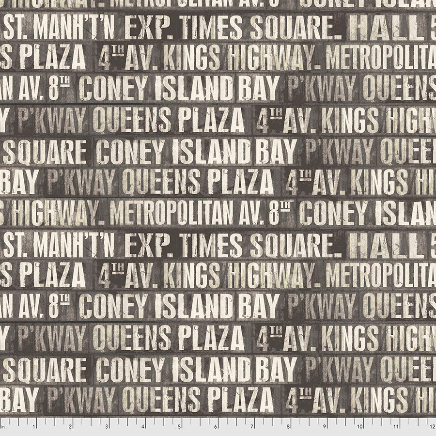 Subway Signs - Charcoal - Eclectic Elements by Tim Holtz