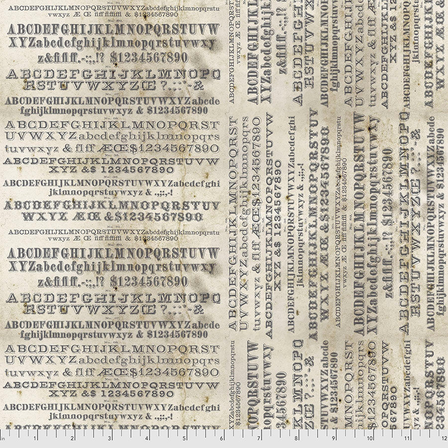 Typography - Parchment - Eclectic Elements by Tim Holtz
