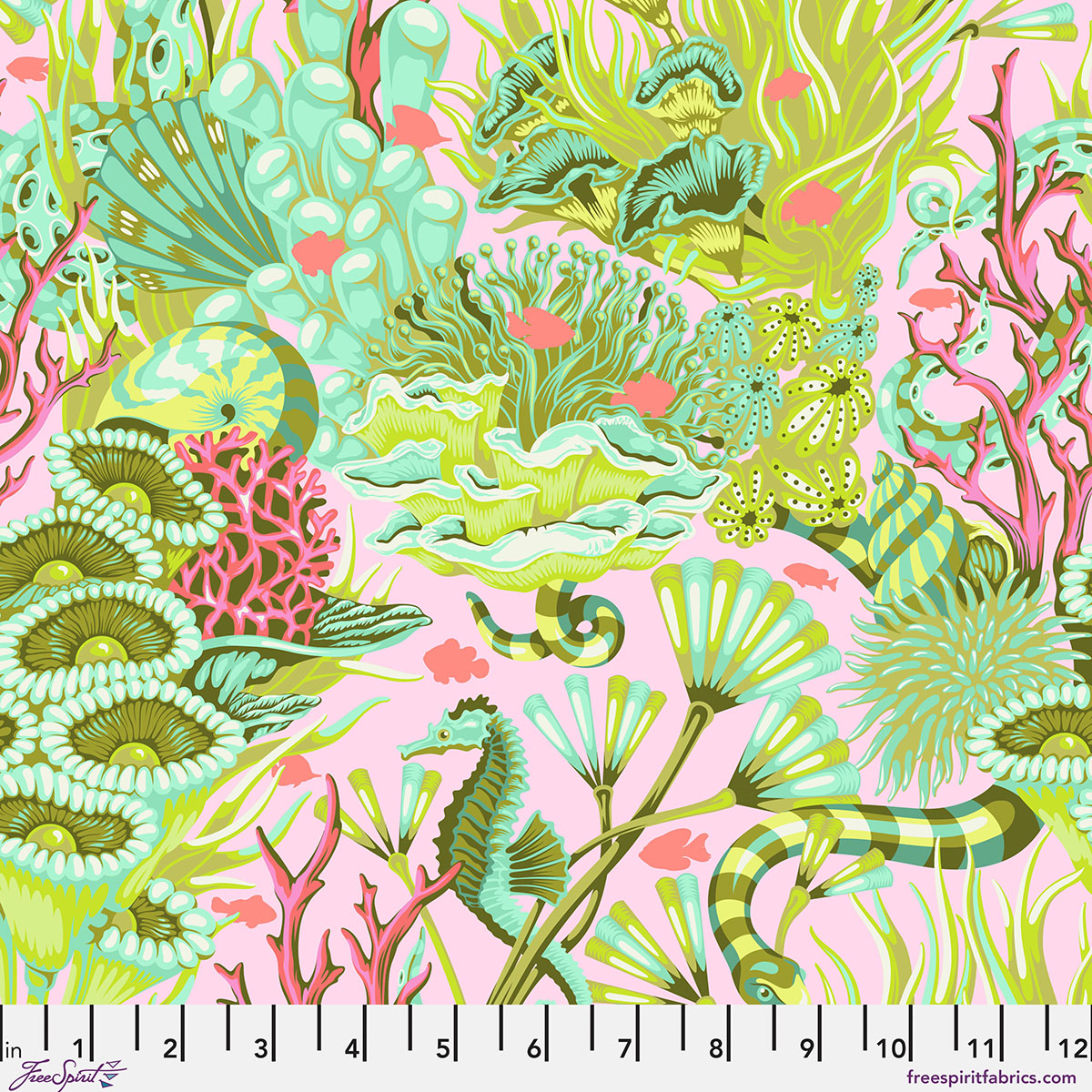 Floral Reef - Reef What You Sew - Coralline