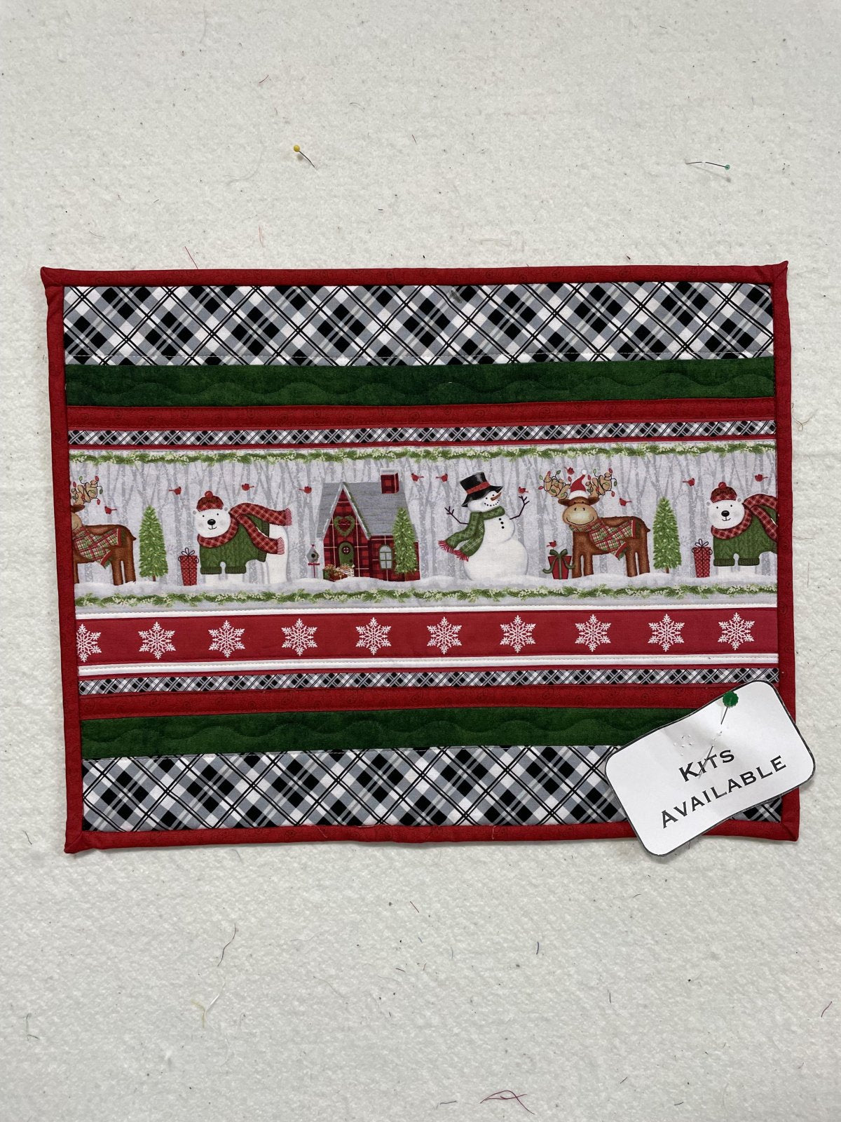 Simple Stripe Placemats Kit - Snow Merry