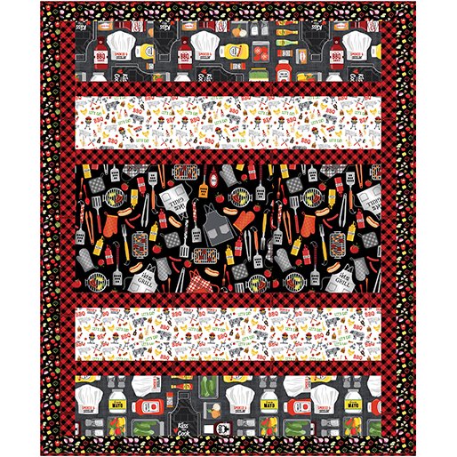 Pumpkin Pie Chillin & Grillin quilt Kit