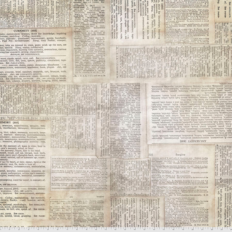 Dictionary - Neutral || Elements - Backing Fabric - 108"