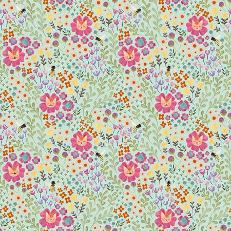 Curious Garden - Multi Feline Floral