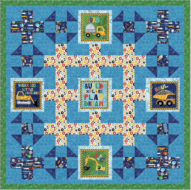 Little Builder Building Blocks Quilt Kit