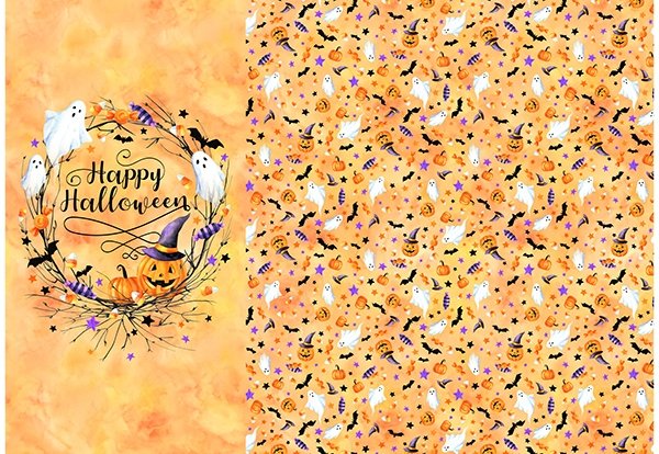 Celebrate the Seasons Oct Jack O'Lantern 43" x 63"