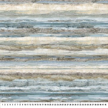 Running Free - Blue Multi Texture Ombre