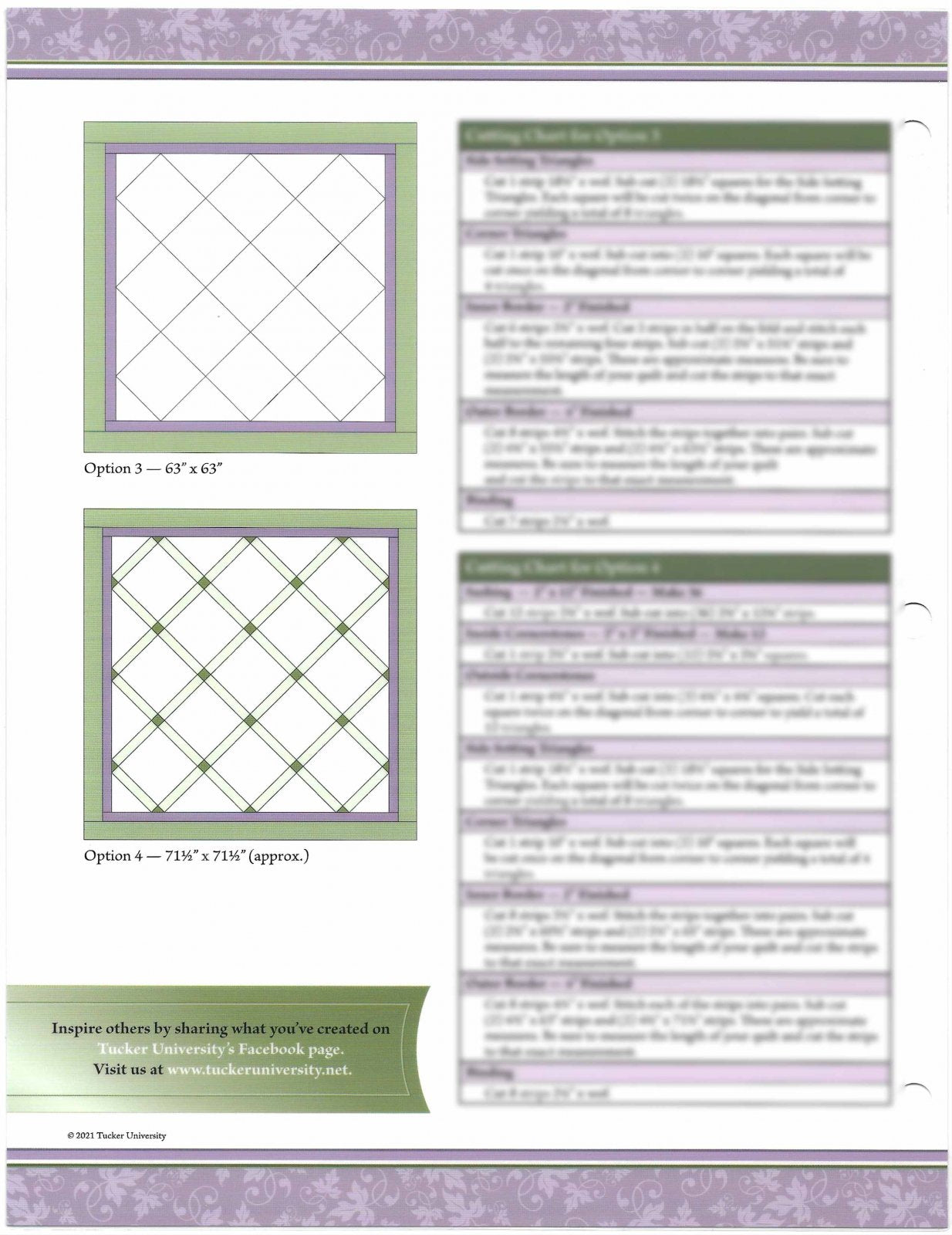 Throw Layout Design Sheet for 12" Blocks
