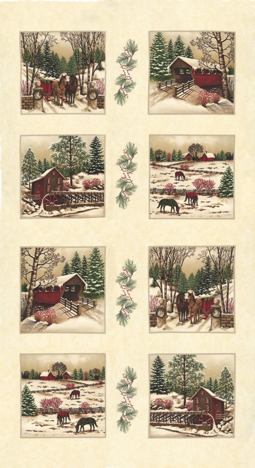 Winter White Panel by Moda Fabrics