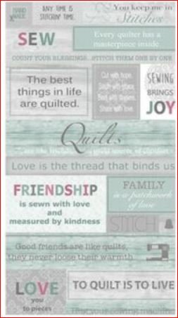 Words to Quilt By by Benartex - Panel