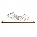 16" Acorn & Oakleaf Dowel