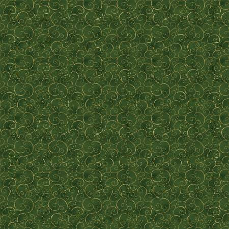 Charm Holiday - Emerald Holiday Scroll - Benartex