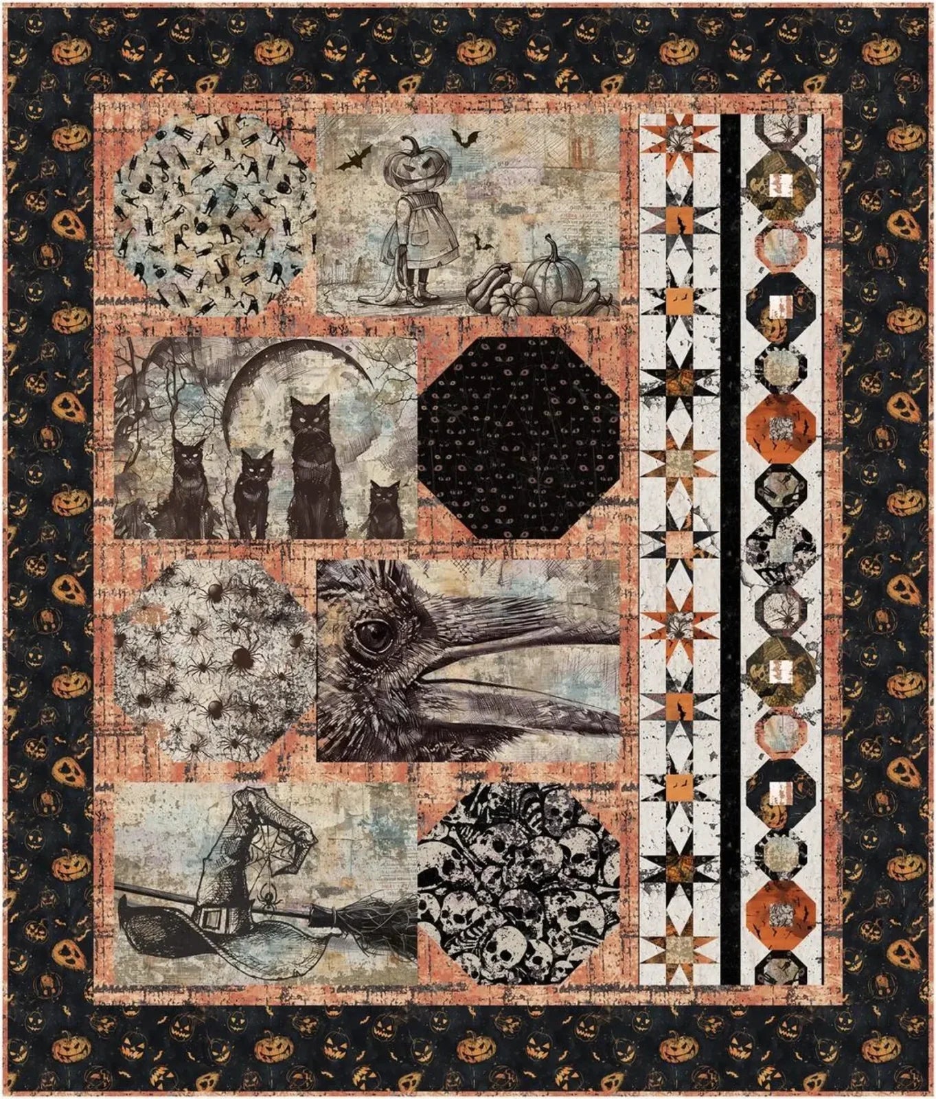 Postcards Scarey Spice Quilt Kit
