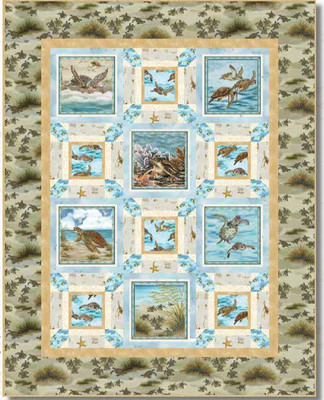 Turtle March Quilt Kit