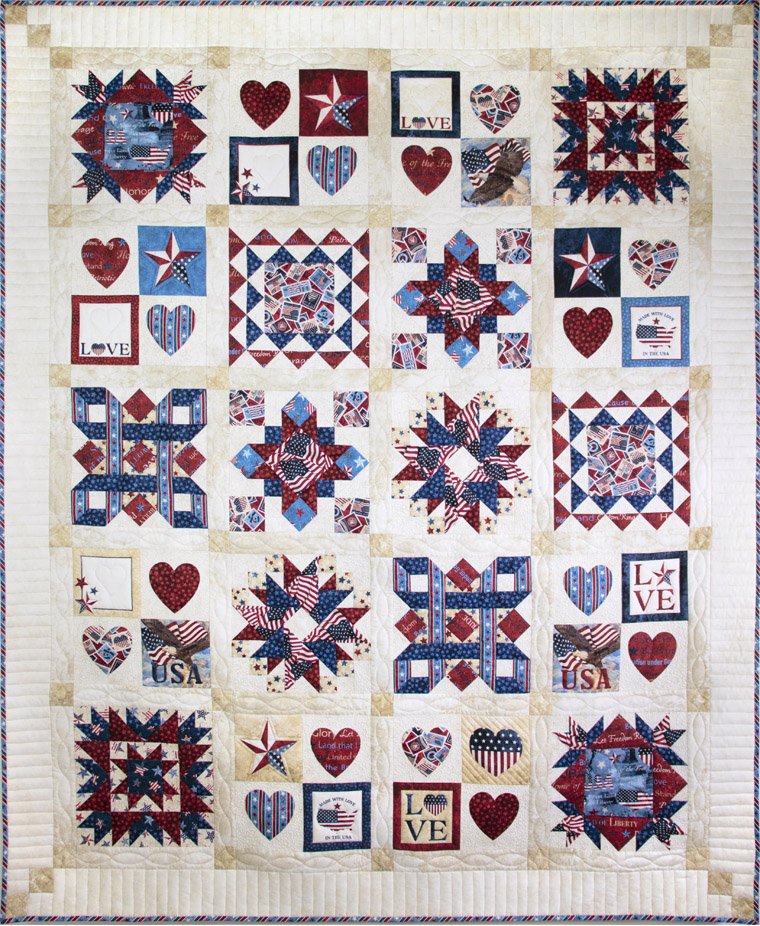 For the Brave Kit 2 - Block Quilt