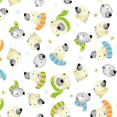Burr the Polar Bear Furry Faces SB20397-100 White