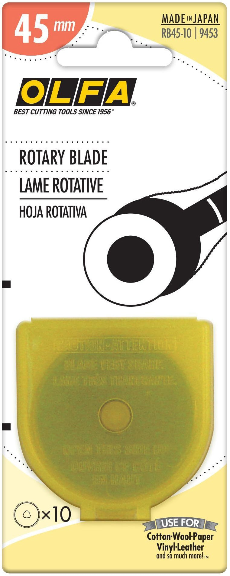 45mm OLFA Rotary Blade 10 pk